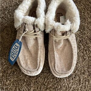 Women’s Tan Hey Dude Moccasins NWT